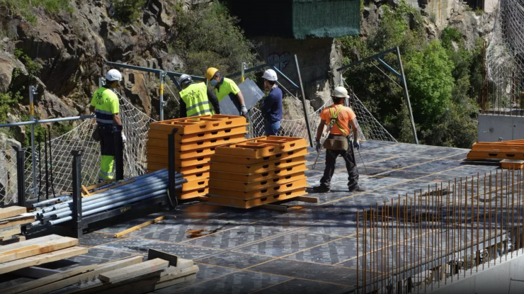 La construcció és un dels sectors en què la confiança empresarial creix.
